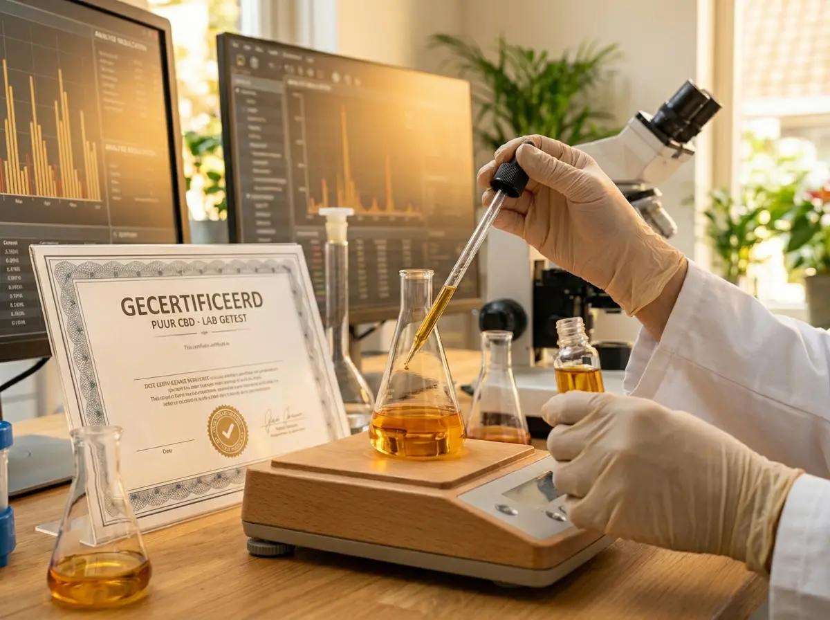 CBD laboratorium test - onafhankelijke kwaliteitscontrole certificaat
